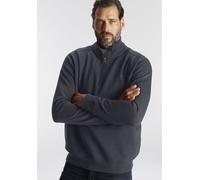 Sweatshirt MAN'S WORLD, Herren, Gr. S (44/46), blau (dunkelblau), Obermaterial: 60% Baumwolle, 40% Polyester, unifarben, Basic, normal, Rippbündchen, Sweatshirts Sweatshirt, lange Ärmel, mit sportlich