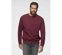 Sweatshirt MAN'S WORLD, Herren, Gr. 5XL (72/74), rot (rot, meliert), angeraute Sweatware, Obermaterial: 60% Baumwolle, 40% Polyester, meliert, Basic, regular fit hüftbedeckend, Rundhals, Rippbündchen,