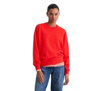 Sweatshirt MARC O'POLO "aus Organic Cotton", Damen, Gr. L, bright rot, Obermaterial: 100% Baumwolle, unifarben, relaxed fit, Rundhals, Rippbündchen, Sweatshirts Sweatshirt (66246641-L) bright rot