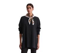 Sweatshirt MARC O'POLO "aus Organic Cotton", Damen, Gr. M, blau (deep night blau), Obermaterial: 100% Baumwolle, unifarben, loose fit, Rundhals, Rippbündchen, Sweatshirts Sweatshirt (35575922-M) deep 