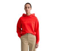Sweatshirt MARC O'POLO "aus Organic Cotton", Damen, Gr. S, bright rot, Obermaterial: 100% Baumwolle, unifarben, relaxed fit, Rundhals, Rippbündchen, Sweatshirts Sweatshirt (11171950-S) bright rot