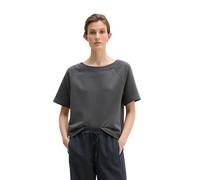 Sweatshirt MARC O'POLO "aus Organic Cotton", Damen, Gr. S, stormy sky, Obermaterial: 100% Baumwolle, unifarben, loose fit, U-Boot-Ausschnitt, normaler Saum, Sweatshirts Sweatshirt (87937638-S) stormy