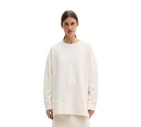 Sweatshirt MARC O'POLO "aus Organic Cotton", Damen, Gr. S, weiß cotton, Obermaterial: 100% Baumwolle, unifarben, loose fit, Rundhals, Rippbündchen, Sweatshirts Sweatshirt (74337548-S) weiß cotton