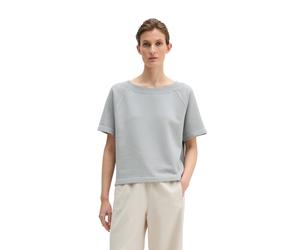 Sweatshirt MARC O'POLO "aus Organic Cotton", Damen, Gr. XL, grau horizon, Obermaterial: 100% Baumwolle, unifarben, loose fit, U-Boot-Ausschnitt, normaler Saum, Sweatshirts Sweatshirt (59210617-XL) gra