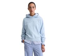 Sweatshirt MARC O'POLO "aus Organic Cotton", Damen, Gr. XS, soft sea, Obermaterial: 100% Baumwolle, unifarben, relaxed fit, Rundhals, Rippbündchen, Sweatshirts Sweatshirt (64900928-XS) soft sea