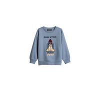 Sweatshirt MARC O'POLO "aus reinem Organic Cotton", Jungen, Gr. 92/98, storm, Obermaterial: 100% Baumwolle, unifarben, regular fit, Rundhals, Rippbündchen, Sweatshirts Sweatshirt (84582144-92) storm