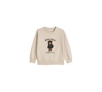 Sweatshirt MARC O'POLO "aus reiner Bio-Baumwolle", Jungen, Gr. 116/122, beige (gray silk), Obermaterial: 100% Biobaumwolle, unifarben, regular fit, Rundhals, Rippbündchen, Sweatshirts Sweatshirt (6374