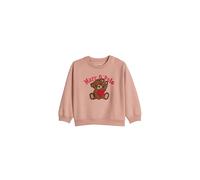 Sweatshirt MARC O'POLO "aus reiner Bio-Baumwolle", Mädchen, Gr. 128/134, rosa (vintage rose), Obermaterial: 100% Biobaumwolle, unifarben, regular fit, Rundhals, Rippbündchen, Sweatshirts Sweatshirt (7