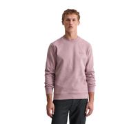 Sweatshirt MARC O'POLO "aus weichem Bio-Baumwoll-Sweat", Herren, Gr. S, violet mauve, Obermaterial: 100% Baumwolle, unifarben, Rundhals, Sweatshirts Sweatshirt (71110804-S) violet mauve
