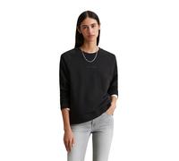 Sweatshirt MARC O'POLO DENIM "aus Organic Cotton", Damen, Gr. L, schwarz, Obermaterial: 100% Baumwolle, unifarben, relaxed fit, Rundhals, Rippbündchen, Sweatshirts Sweatshirt (54097227-L) schwarz