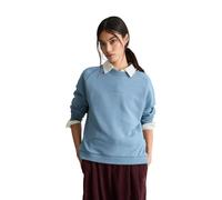 Sweatshirt MARC O'POLO DENIM "aus Organic Cotton", Damen, Gr. S, fall sky, Obermaterial: 100% Baumwolle, unifarben, relaxed fit, Rundhals, Bündchen, Sweatshirts Sweatshirt (37993868-S) fall sky