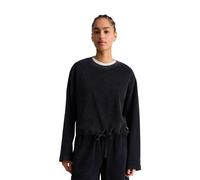 Sweatshirt MARC O'POLO DENIM "aus Organic Cotton", Damen, Gr. XS, blau depths, Obermaterial: 100% Baumwolle, unifarben, relaxed fit, Rundhals, normaler Saum, Sweatshirts Sweatshirt (75456302-XS) blau 