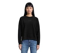 Sweatshirt MARC O'POLO DENIM "aus Organic Cotton", Damen, Gr. XXS, schwarz, Obermaterial: 100% Baumwolle, unifarben, relaxed fit, Rundhals, Rippbündchen, Sweatshirts Sweatshirt (54097227-XXS) schwarz