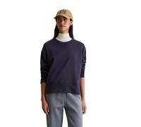 Sweatshirt MARC O'POLO DENIM "aus Organic Cotton-Mix", Damen, Gr. M, blau depths, Obermaterial: 90% Baumwolle, 10% Polyester, unifarben, relaxed fit, Rundhals, Bündchen, Sweatshirts Sweatshirt (994379