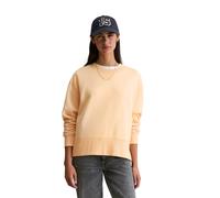 Marc O'Polo Denim Sweatshirt – Rundhals, taillenbedeckt, gebleichtes Apricot, Gr. S
