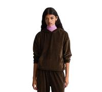 Sweatshirt MARC O'POLO DENIM "aus Organic-Cotton-Mix", Damen, Gr. XL, braun (espresso braun), Obermaterial: 60% Polyester, 40% Baumwolle, unifarben, relaxed fit, Sweatshirts Sweatshirt (93997730-XL) e