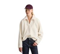 Sweatshirt MARC O'POLO DENIM "aus recyceltem Polyester", Damen, Gr. L, weiß blush, Obermaterial: 100% Polyester, unifarben, oversize, normaler Saum, Sweatshirts Sweatshirt (60375402-L) weiß blush