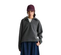 Sweatshirt MARC O'POLO DENIM "aus recyceltem Polyester", Damen, Gr. XS, grau (light graphite), Obermaterial: 100% Polyester, unifarben, oversize, normaler Saum, Sweatshirts Sweatshirt (66373120-XS) li