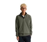 Marc O'Polo Denim Herren Troyer-Sweatshirt - Sweat Troyer, Stehkragen, Bio-Baumwolle, Regular Fit Grün / 2XL XXL Grün