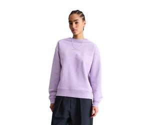 Sweatshirt MARC O'POLO DENIM "aus softem French Terry", Damen, Gr. L, wild orchid, Obermaterial: 100% Baumwolle, unifarben, oversize, Rundhals, doppelte Bündchen, Sweatshirts Sweatshirt (51270521-L) w