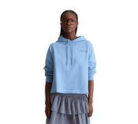 Sweatshirt MARC O'POLO DENIM "aus softem French Terry", Damen, Gr. S, blau (flaxflower blau), Obermaterial: 100% Baumwolle, unifarben, oversize, doppelte Bündchen, Sweatshirts Sweatshirt (11673419-S)