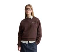 Sweatshirt MARC O'POLO DENIM "aus softem French Terry", Damen, Gr. XS, burnt aubergine, Obermaterial: 100% Baumwolle, unifarben, oversize, Rundhals, doppelte Bündchen, Sweatshirts Sweatshirt (78962708