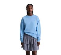 Sweatshirt MARC O'POLO DENIM "aus softem French Terry", Damen, Gr. XS, flaxflower blau, Obermaterial: 100% Baumwolle, unifarben, oversize, Rundhals, doppelte Bündchen, Sweatshirts Sweatshirt (87118651
