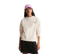Sweatshirt MARC O'POLO DENIM "aus softer Bio-Baumwolle", Damen, Gr. XXS, beige (weiß blush), Obermaterial: 100% Baumwolle, unifarben, relaxed fit, Rundhals, doppelte Bündchen, Sweatshirts Sweatshirt (