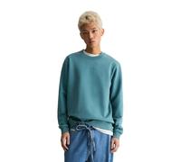 Sweatshirt MARC O'POLO DENIM "aus weichem Bio-Baumwoll-Sweat", Herren, Gr. L, north sea, Obermaterial: 100% Baumwolle, unifarben, regular fit, Rundhals, Sweatshirts Sweatshirt (24341125-L) north sea