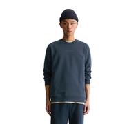 Sweatshirt MARC O'POLO DENIM "aus weichem Bio-Baumwoll-Sweat", Herren, Gr. XL, navy teal, Obermaterial: 100% Baumwolle, unifarben, regular fit, Rundhals, Sweatshirts Sweatshirt (68861310-XL) navy teal