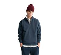 Sweatshirt MARC O'POLO DENIM "aus weicher Bio-Baumwolle", Herren, Gr. XXL, navy teal, Obermaterial: 100% Baumwolle, unifarben, relaxed fit, Rippbündchen, Sweatshirts Sweatshirt (66181433-XXL) navy tea