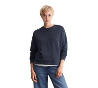 Marc OߴPolo Denim Damen Sweatshirt aus Bio-Baumwolle Relaxed Fit, Blau (Navy Teal), L