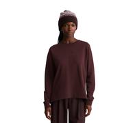 Sweatshirt MARC O'POLO DENIM, Damen, Gr. L, espresso braun, Sweatware, Obermaterial: 100% Baumwolle, unifarben, relaxed fit normal, Rundhals, Rippbündchen, Sweatshirts Sweatshirt, relaxed fit (5831881