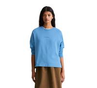 Sweatshirt MARC O'POLO DENIM, Damen, Gr. M, azure sky, Sweatware, Obermaterial: 100% Baumwolle, relaxed fit normal, Rundhals, Rippbündchen, Sweatshirts Sweatshirt, relaxed aus Organic Cotton (20537005