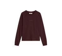 Sweatshirt MARC O'POLO DENIM, Damen, Gr. S, espresso braun, Sweatware, Obermaterial: 100% Baumwolle, unifarben, relaxed fit normal, Rundhals, Rippbündchen, Sweatshirts Sweatshirt, relaxed fit (5831881