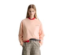 Sweatshirt MARC O'POLO DENIM "mit markantem Rückenprint", Damen, Gr. XS, peony pink, Obermaterial: 100% Baumwolle, unifarben, oversize, Rundhals, Rippbündchen, Sweatshirts Sweatshirt (72817901-XS) peo