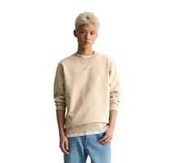 Marc O'Polo Denim Herren Sweatshirt - Crew Neck, Regular Fit, Baumwolle, Logo Beige (Frosty Sand) L