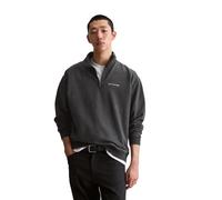 Marc O'Polo Denim Herren Troyer aus Bio-Baumwolle Relaxed Fit, schwarz, Gr. L