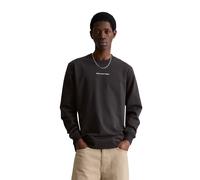 Sweatshirt MARC O'POLO DENIM "mit lässigem Rückenprint", Herren, Gr. M, broken graphite, Obermaterial: 100% Baumwolle, unifarben, regular fit, Rundhals, Rippbündchen, Sweatshirts Sweatshirt (45173413-