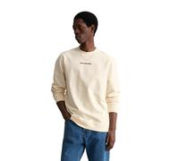 Sweatshirt MARC O'POLO DENIM "mit lässigem Rückenprint", Herren, Gr. M, weiß blush, Obermaterial: 100% Baumwolle, unifarben, regular fit, Rundhals, Rippbündchen, Sweatshirts Sweatshirt (15882610-M) we