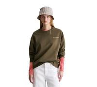 Sweatshirt MARC O'POLO DENIM "mit markantem Rückenprint", Damen, Gr. M, hazelnut braun, Obermaterial: 100% Baumwolle, unifarben, oversize, Rundhals, Rippbündchen, Sweatshirts Sweatshirt (47338312-M) h