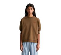 Marc OߴPolo Denim Damen Crayfish Sweatshirt aus Bio-Baumwolle Oversize Fit, Braun (Umbra Brown), M