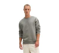 Sweatshirt MARC O'POLO, Herren, Gr. L, grau (graphite dust), Sweatware, Obermaterial: 100% Baumwolle, unifarben, normal, Rundhals, Rippbündchen, Sweatshirts Sweatshirt, mit Logostickerei auf dem Rücke