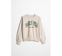 Sweatshirt MARC O'POLO "Md.-Sweatshirt", Mädchen, Gr. 152, beige, Sweatware, Obermaterial: 100% Baumwolle, normal, Rundhals, Rippbündchen, Sweatshirts Sweatshirt (89419224-152) beige