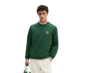 Sweatshirt MARC O'POLO "mit Fußball-Rückenprint", Herren, Gr. M, ivy grün, Obermaterial: 100% Baumwolle, unifarben, regular fit, Rundhals, Rippbündchen, Sweatshirts Sweatshirt (64507758-M) ivy grün