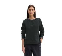 Sweatshirt MARC O'POLO "mit gepeachter Oberfläche", Damen, Gr. M, deep night blau, Obermaterial: 100% Baumwolle, unifarben, loose fit, Rundhals, Rippbündchen, Sweatshirts Sweatshirt (32628157-M) deep