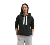 Hoodie MARC O'POLO, Damen, Gr. S, deep night blau, angeraute Sweatware, Obermaterial: 100% Baumwolle, relaxed fit normal, Bündchen, Sweatshirts Hoodie, relaxed fit mit gepeachter Oberfläche (92446467-