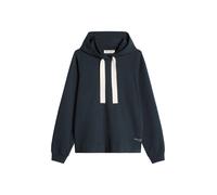 Sweatshirt MARC O'POLO "mit gepeachter Oberfläche", Damen, Gr. XL, blau (martime blau), Obermaterial: 100% Baumwolle, unifarben, loose fit, Rundhals, Rippbündchen, Sweatshirts Sweatshirt (87298004-XL)