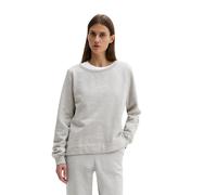 Sweatshirt MARC O'POLO "mit gepeachter Oberfläche", Damen, Gr. XS, grau (pure grau melange), Obermaterial: 100% Baumwolle, unifarben, loose fit, Rundhals, Rippbündchen, Sweatshirts Sweatshirt (2031871