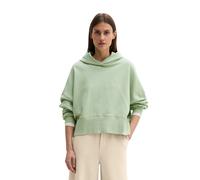 Sweatshirt MARC O'POLO "mit recycelter Baumwolle", Damen, Gr. S, calm sage, Obermaterial: 100% Baumwolle, unifarben, loose fit, Rundhals, Bündchen, Sweatshirts Sweatshirt (84641433-S) calm sage